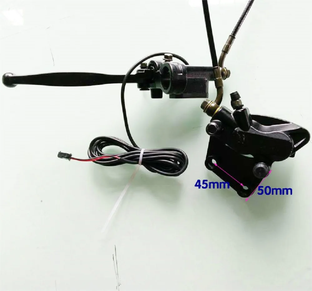 Top Electric Bike Hydraulic Brake disc Set Harley Scooter Front and Rear Wheel Brake and the Rear seat with seat back seat bracket 5