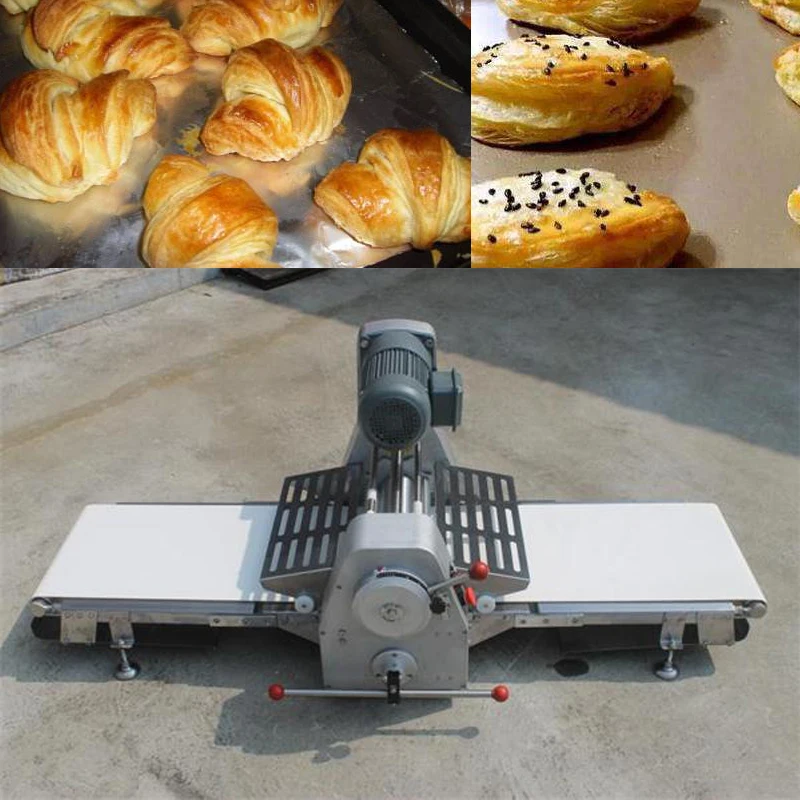 Automatic table top bakery croissant reversible dough sheeterin Food