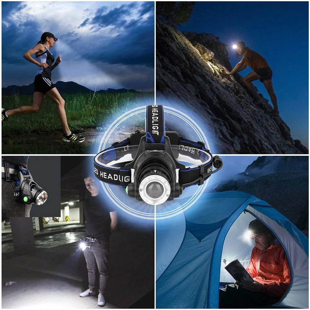 LED Headlight Led Headlamp V6//L2//T6 Zoom Headlight Torch Flashlight Head lamp