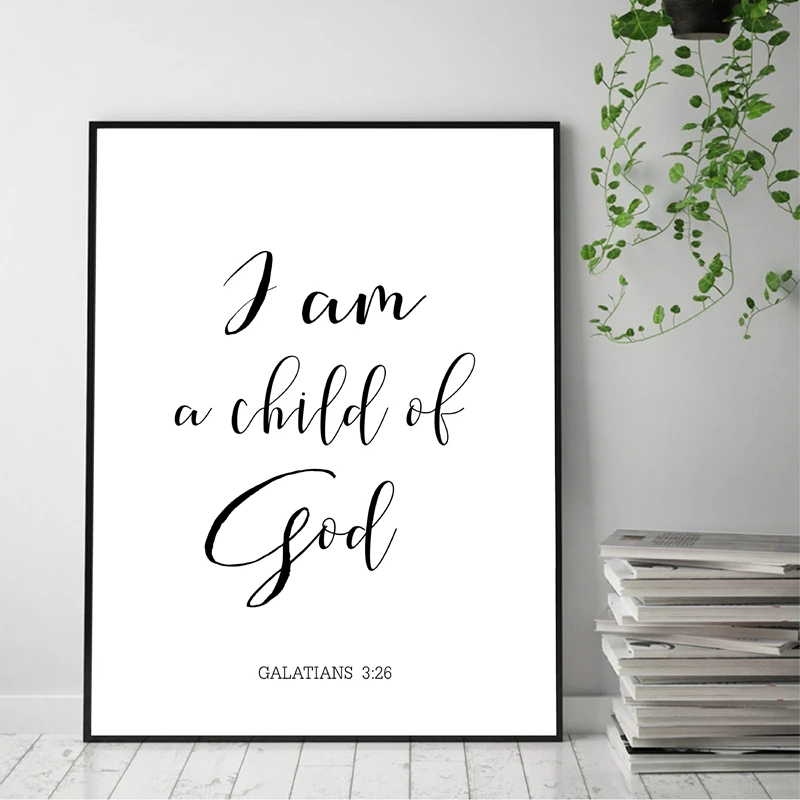 Verses Typography Canvas Painting Home Decor