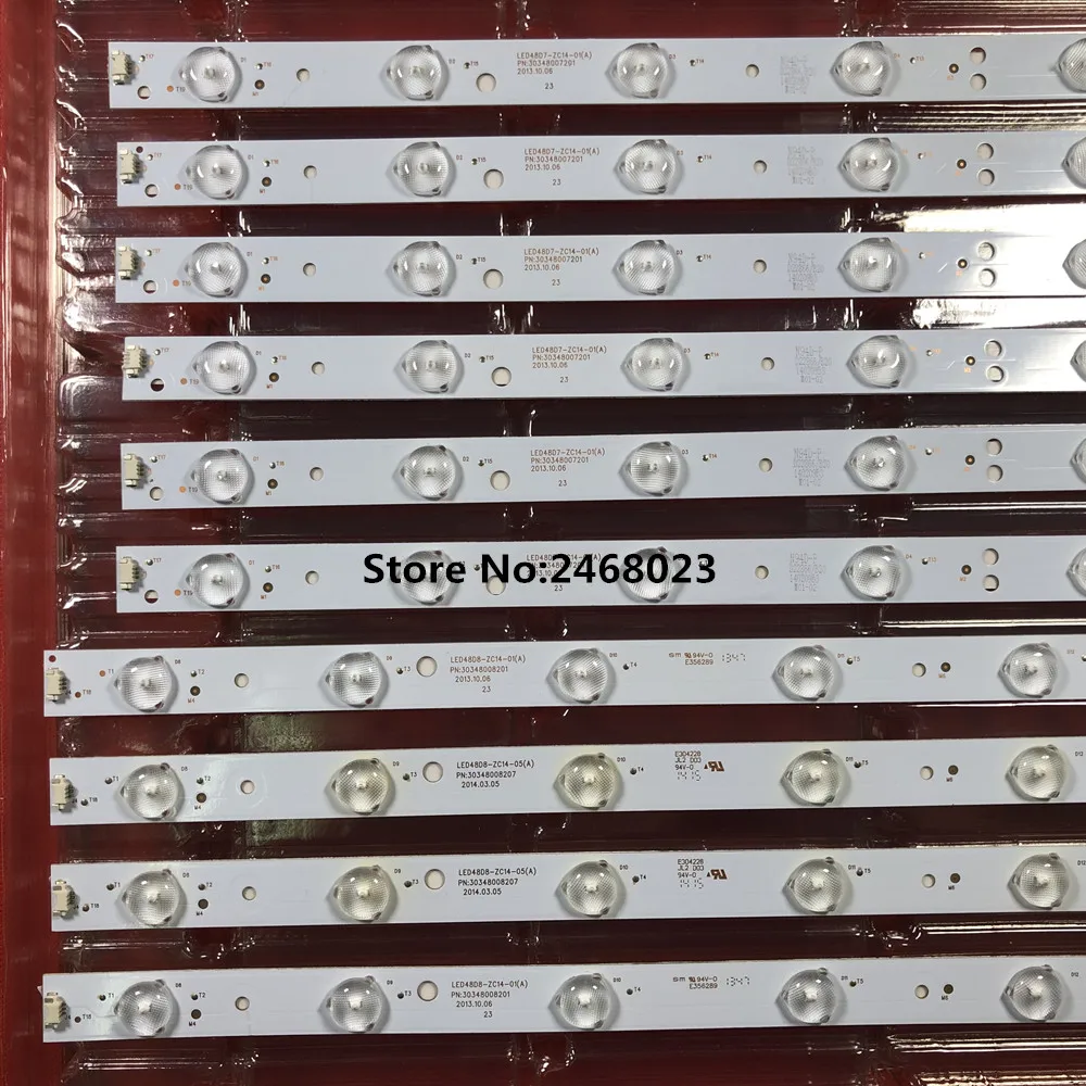 Светодиодный задний фонарь для Hai er LE48F3000W светодиодный 48D7 ZC14 01 LED 48D8 10