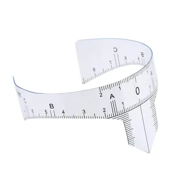 

Microblading Reusable Makeup Brow Measure Eyebrow Guide Ruler Permanent Tools X7135Down