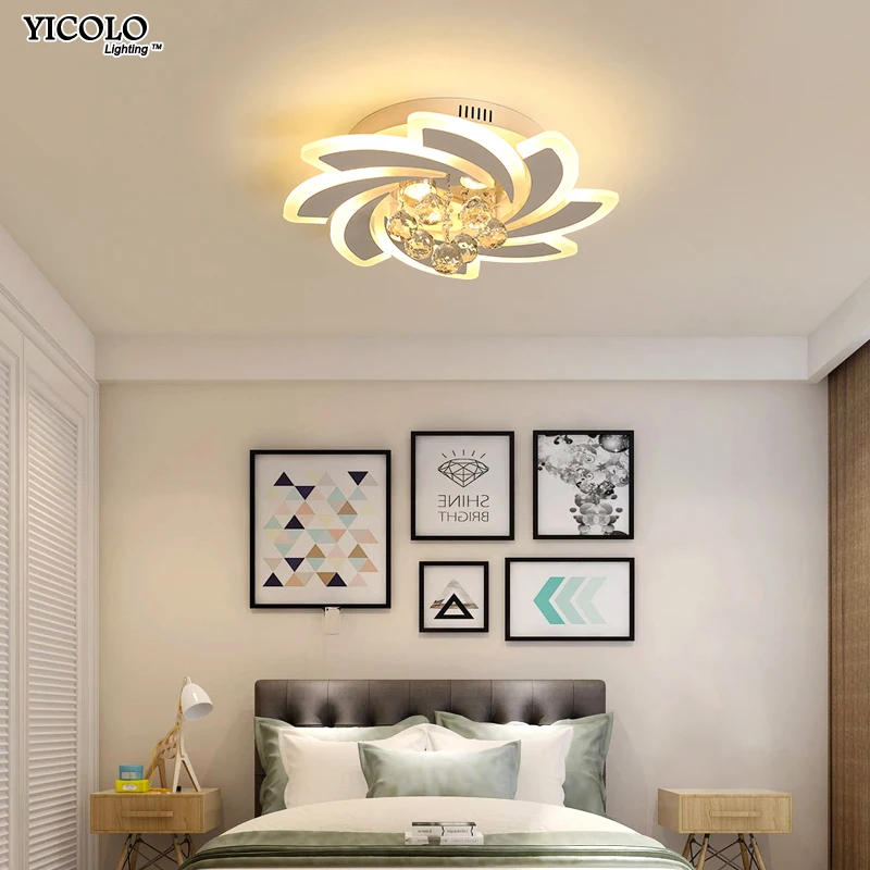 

Modern LED acrylic Ceiling Lights verlichting plafond With Remote Control For Living room Bedroom room deckenleuchten fixture de