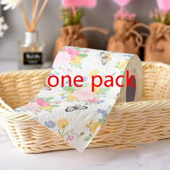 

2Packs 13m/pack lovely flower butterfly design Paper Toilet Tissues Roll Toilet Paper Novelty Toilet Tissue Wholesale
