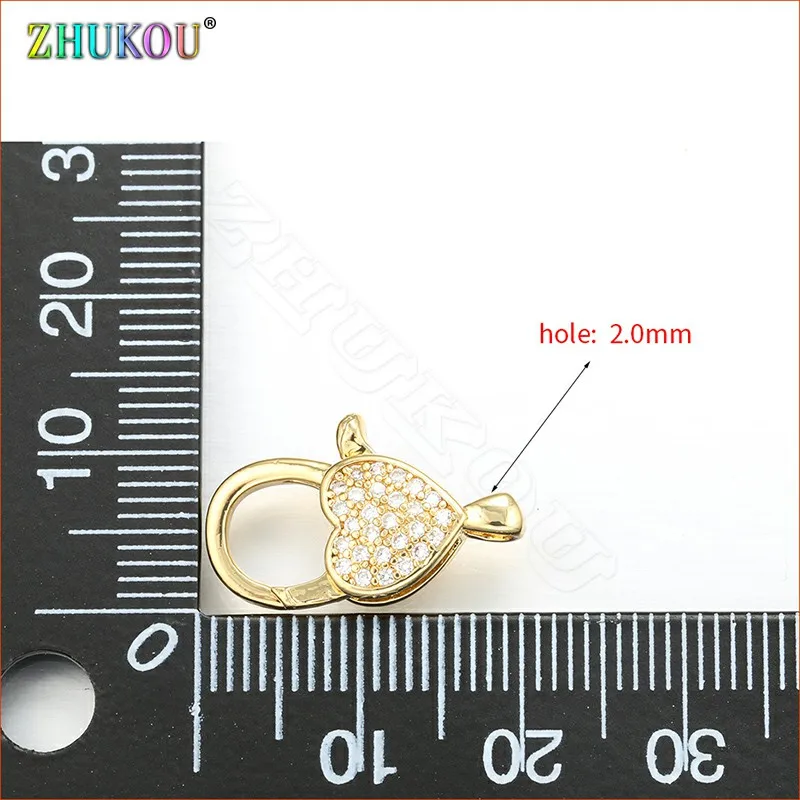 ZHUKOU 12x20 мм кристалл омаров пряжки крючки для ожерелья и серьги ручной работы ювелирных изделий Аксессуары Модель: VL73