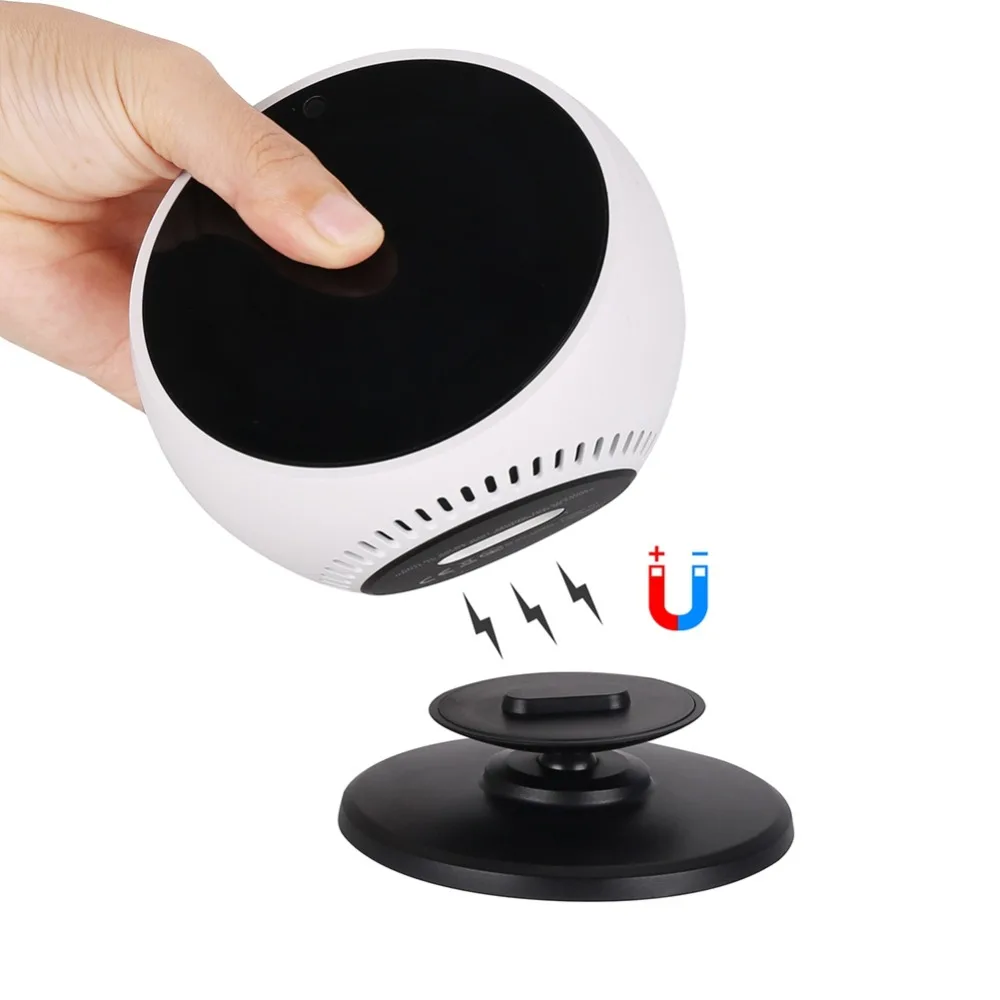 

360 Degree Rotation Wall Bracket Stand Metal Base for Amazon Echo Spot Smart Speakers Adjustable Magnetic Holder Stand
