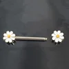 1Pair 14/16G Opal Gem Punk Daisy Nipple Barbell Helix Piercing Sexy Bar Rings Jewelry Creative Punk Body Jewellery Women Gift ► Photo 3/6