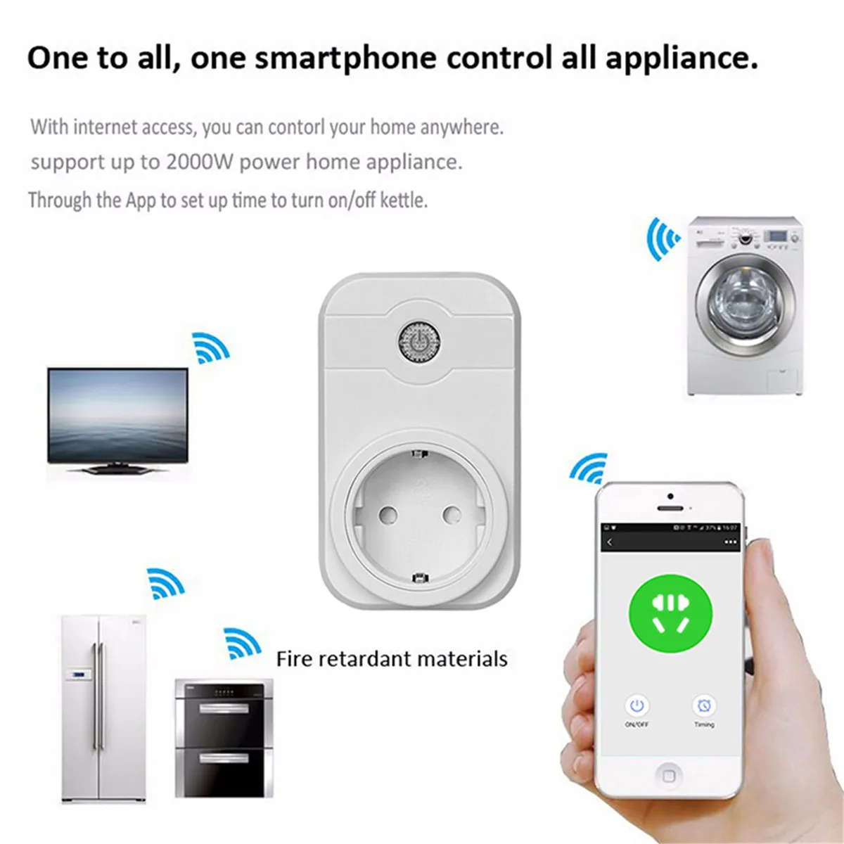 Продажа Smart Мощность полосы разъем Беспроводной Температура контроллер Bacic Wi Fi пульт дистанционного адаптер Интерфейс расширение бытовой электрон...