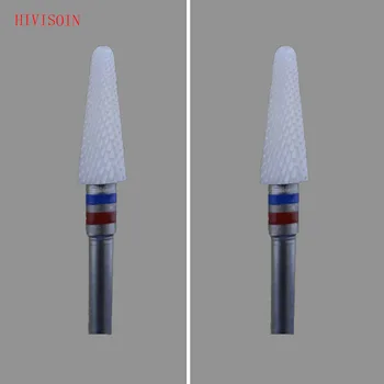 

2Pcs/Lot White Zirconia Ceramic Dental Lab Burs - Conical Shape - Cross Cut (4605.040)