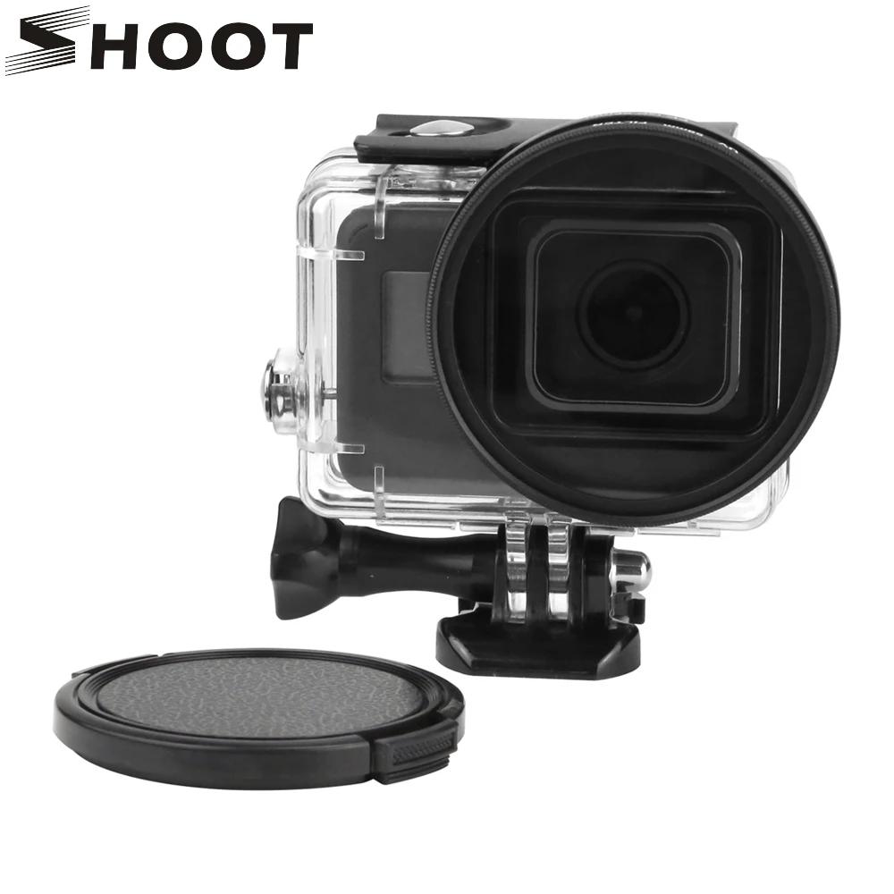 shoot 58mm uv filter for gopro 5 black waterproof with lens cover and adapter gopro shoot 58mm uv filter for gopro 5 black waterproof with lens cover and adapter gopro