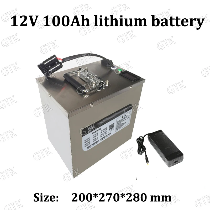 GTK 12v 100ah литиевая батарея 18650 li ion bateria bms 3s 12 6 v для RV Авто ups инвертор модель