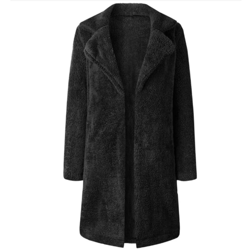 Plus Size Women Faux Fur Coat Fluffy 2018 Winter Faux Teddy Coats Long Fur Jacket Overcoat Thick Warm Jacket Outwear Streetwear