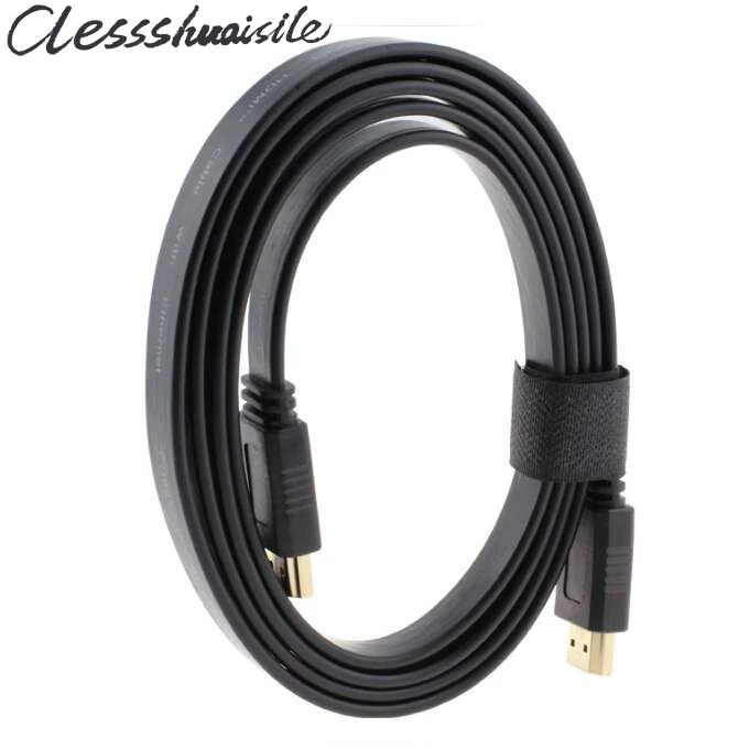 

Red Balck Blue HDMI To HDMI Cable 0.5M 1M 1.5M 2M 3M 5M 10M Male to Male Connector Flat Cabo HDMI 1ft 2ft 3ft 5ft10ft 1.4V 1080P
