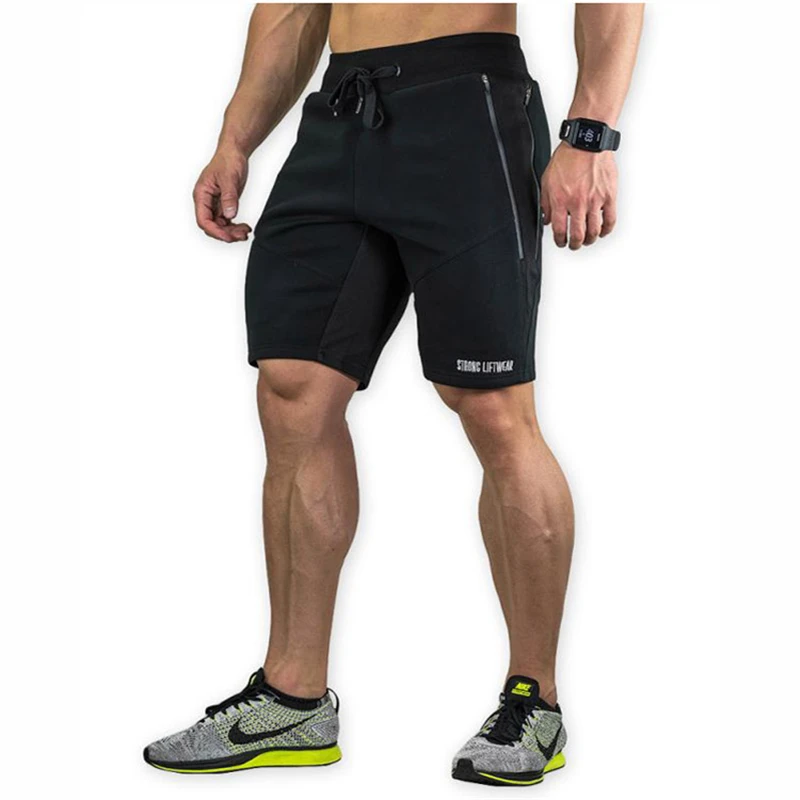 

NEW Summer Brand Mens Jogger Sporting Thin Shorts Men Black Bodybuilding Short Pants Male Fitness Gyms Shorts for Workout Casual