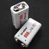 2PCS Soshine 9V lithium-ion polymer 650mah rechargeable battery 9V Battery pilhas recarregaveis with battery protective box ► Photo 3/6