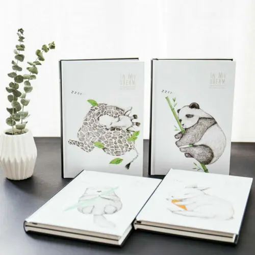 

A5 cartoon panda rabbit hardcover creative student diary notebook