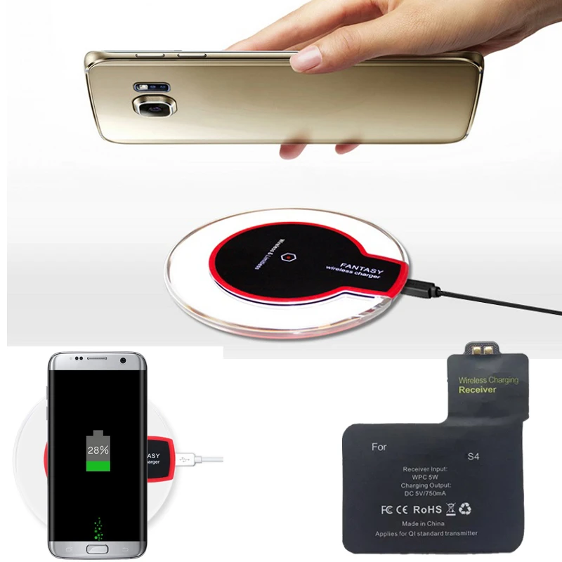 S4 Pad Qi inalámbrico + receptor para Galaxy SIV GT i9500 i9295 i9505 i9502 i9508 G7102 G7106 G7100 i9150|charger pad|qi wireless charger padwireless charger pad - AliExpress