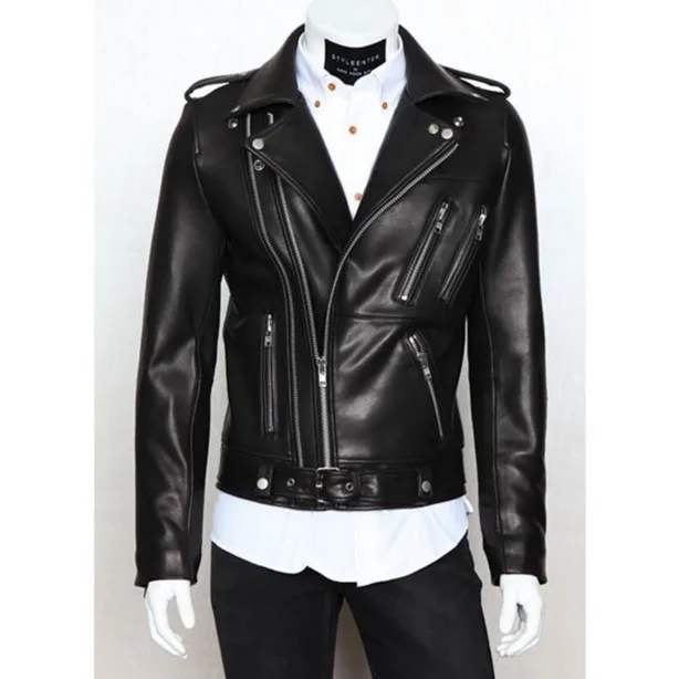

2018 New Autumn Winter Motorcycle Leather Jacket Men Zippers Hip Hop Rock Male PU Leather Black Moto Jacket Coat Plus Size M-5XL