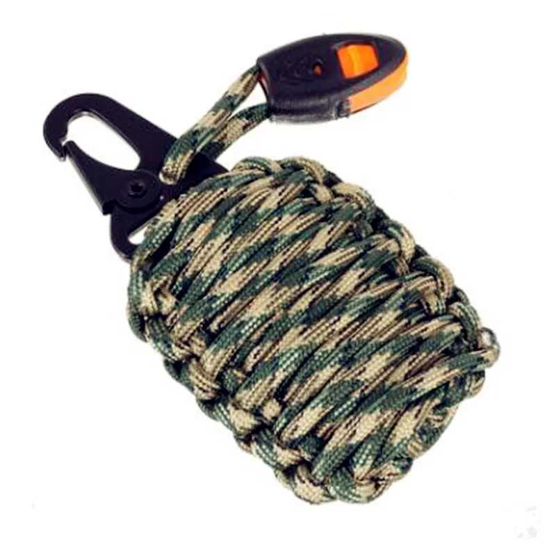 Многофункциональный зонтик веревка Паракорд карабин выживания Рыболовный набор Открытый Кемпинг Альпинизм выживания инструмент - Цвет: Другие цвета