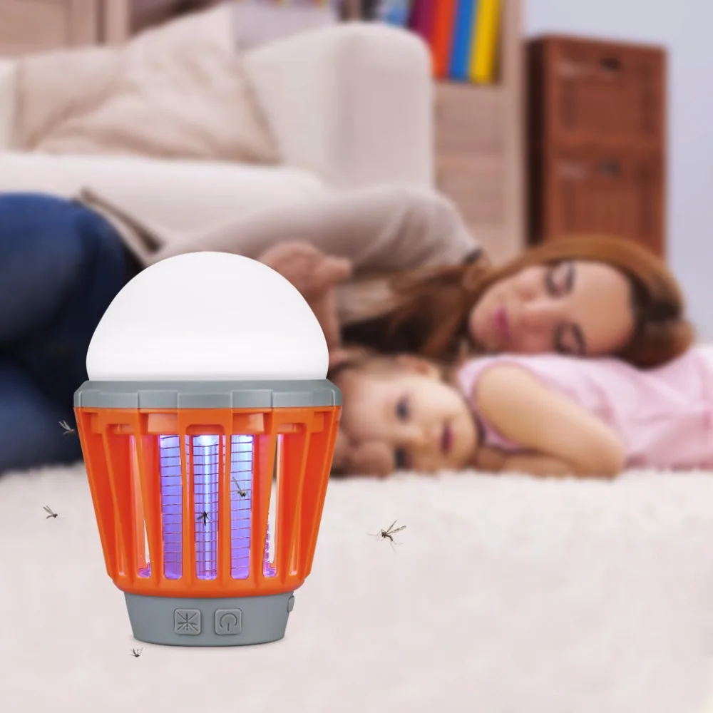 

Enkeeo Mosquito Zapper Lantern Camping Light USB Charging Mosquito Killer Lamp Multi-Purpose Pest Repeller Waterproof Bug Killer