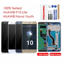 huawei P10 Lite ЖК-дисплей+ рамка 10 сенсорный экран Nova Youth ЖК-дигитайзер сенсорный экран Запасные части для ремонта