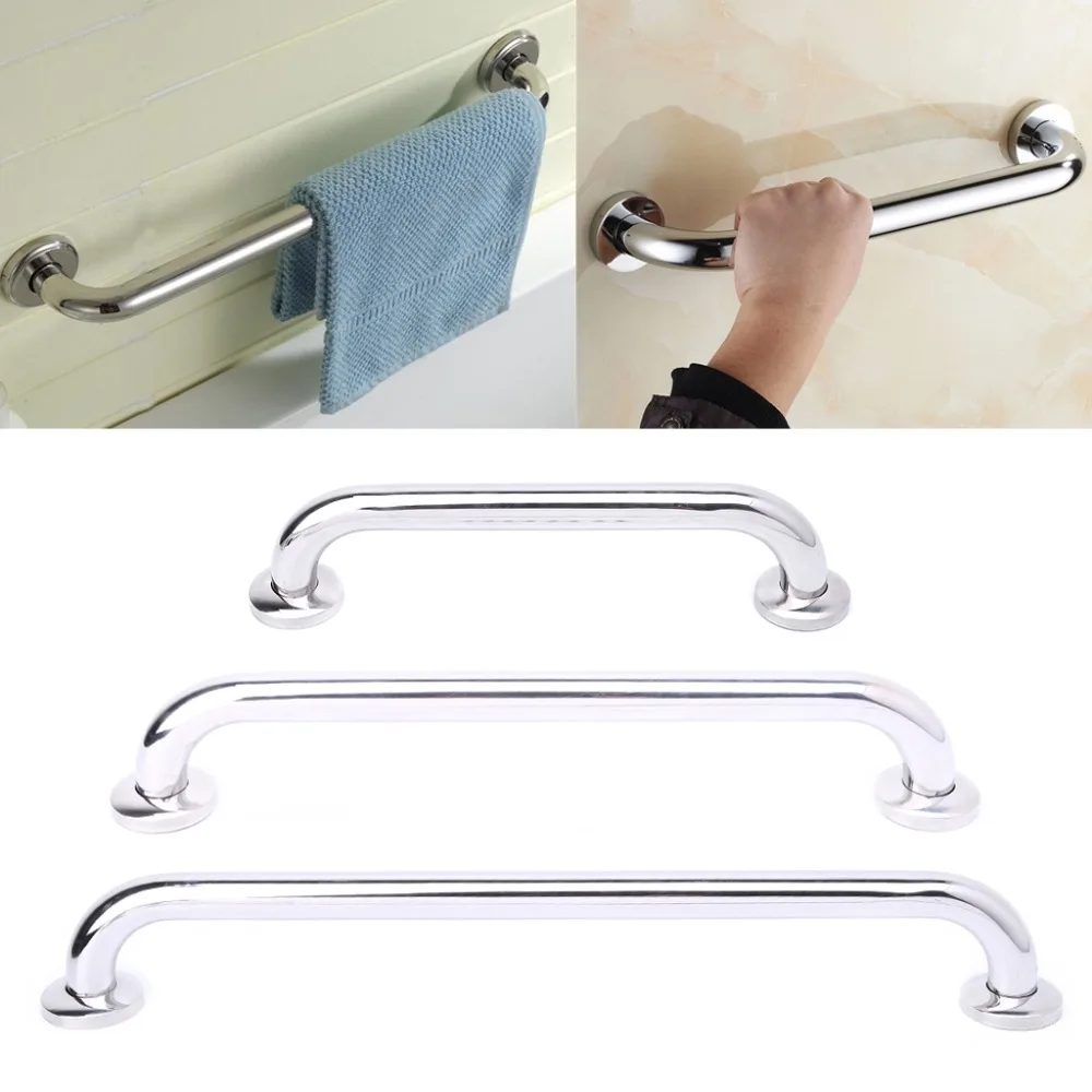 30/40/50cm Stainless Steel Bathroom Tub Handrail Grab Bar Shower Safety
