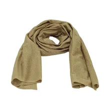 Походный мужской шарф военный тактический Камуфляжный шарф Сетка открытый джунгли глушитель дышащая повязка на голову сетчатый шарф