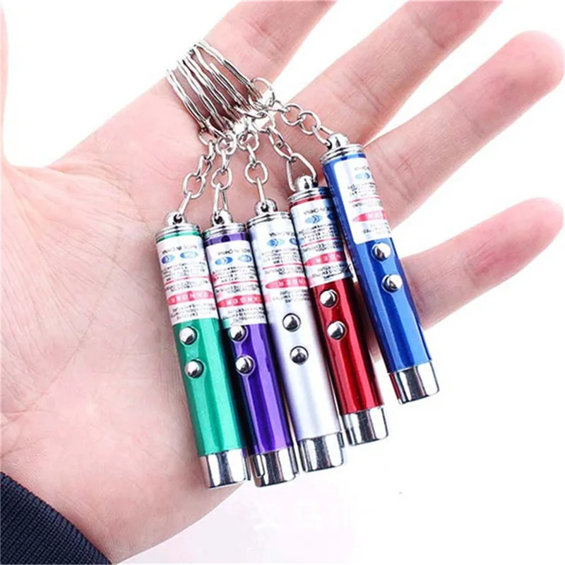 New arrival mini portable laser led flashlight with 5 color Laser Pen