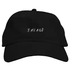 Уточнить Для мужчин t Вышивка Savage Шапки 2017 100% хлопок Эксклюзивный папа шляпа хороший подарок Бейсбол Кепки Для мужчин и Для женщин Savage