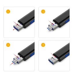 Новинка 2019 года 1 шт. изысканный портативный 128 ГБ Micro Тип usb C TF считыватель карт OTG концентратор адаптер для samsung Xiaomi