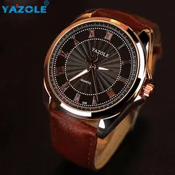 YAZOLE брендовые Роскошные мужские часы Relojes спортивные часы для мужчин мужские бизнес-часы кварцевые наручные часы Relogio Masculino платье часы