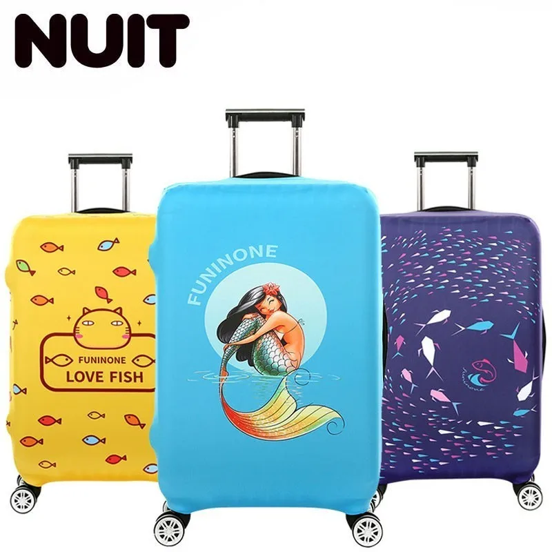 

Suitcase Case Cover Fish Design 18-32'' Cover Travel Luggage Accessories For Men's For Suitcase Bags Women Waterproof Protection