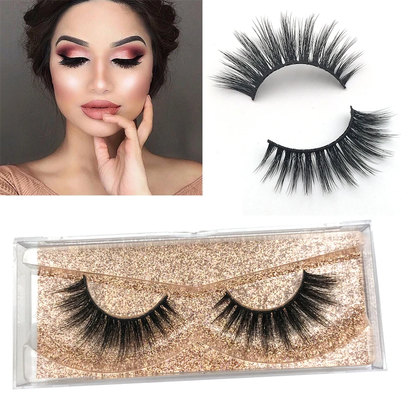 3d silk eyelashes crisscross handmade false eyelashes full strip 3D