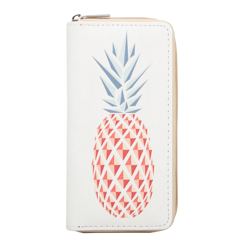 

Sansarya New Fashion 2018 Cute Fruit Pattern Pineapple Printed Woman Wallet Casual Female Purse Card Holder Ladies Money Bag