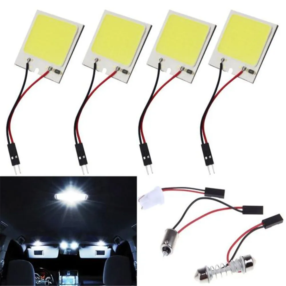 48 SMD COB LED Car Panel light Interior Room Dome Car universal 6000k lamp for auto Light bulb