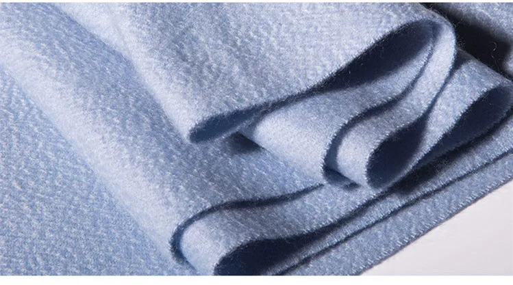 Козья шерсть, кашемир, волнистая вода, тканые шарфы из толстой пряжи, шаль из пашмины для мужчин и женщин, 22 цвета, 70x200 см, розничная - Цвет: sky blue