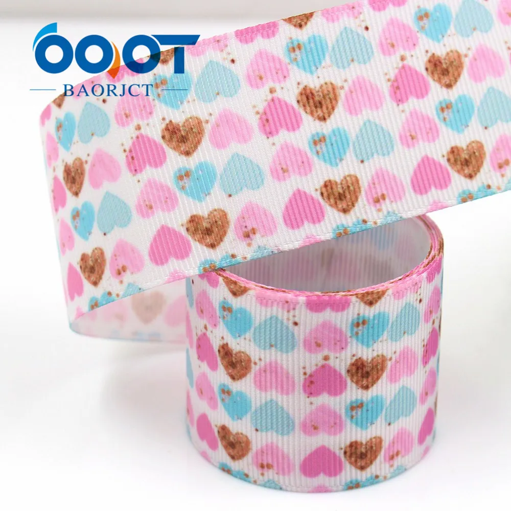

1-1/2'' 38mm love Printed grosgrain ribbon,10yrds DIY Hair Bow Wedding Festival Home Party Birthday Decorations