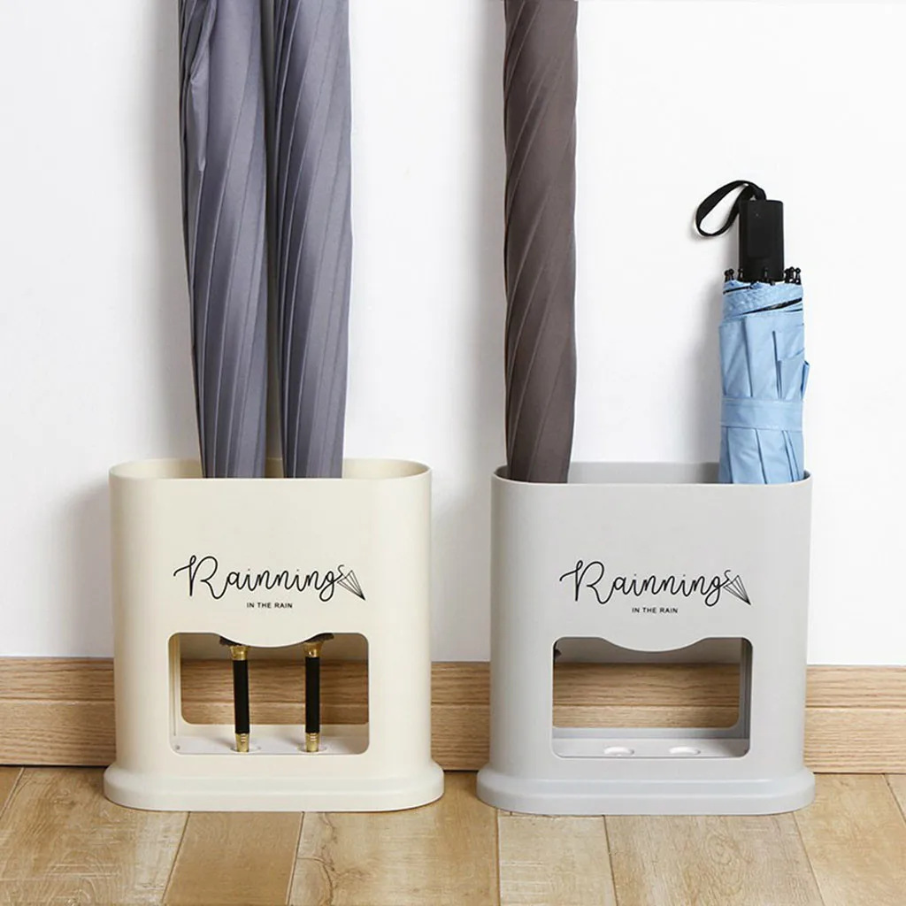 

Creative Umbrella Stand Rack Solid Color Umbrella Draining Shelf For Home Hallway Entryway Detachable Anti-Slip Umbrella Storage