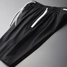 Minglu летние мужские шорты плюс размер 4xl Роскошные шелковистые быстросохнущие вентилируемые короткие брюки мужские модные повседневные спортивные мужские короткие брюки