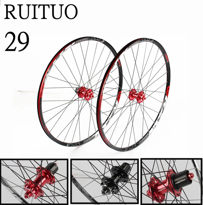 RUITUO колесо для горного велосипеда 142*12/135*10 мм 2/5 герметичные алюминиевые подшипники скольжения из сплава концентратор 29 дюймов Дисковые Тормозные колеса обода для колес