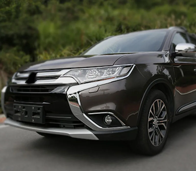 2 шт. ABS для Mitsubishi Outlander 2013-2015 2016 спереди большой абажур стикер