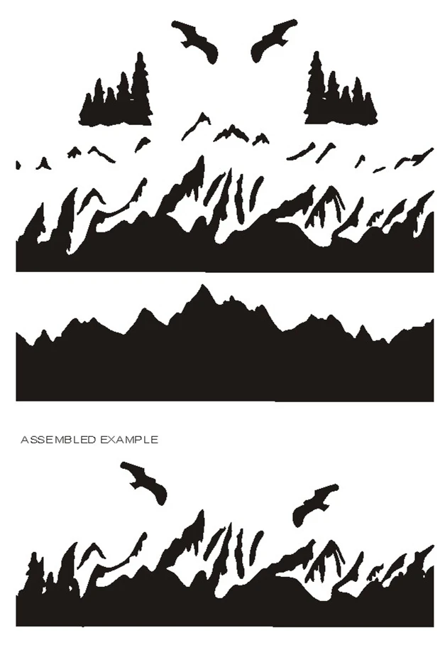 

Seagull mountain stamp Clear Stamp for Scrapbooking Transparent Silicone Rubber DIY Photo Album Decor