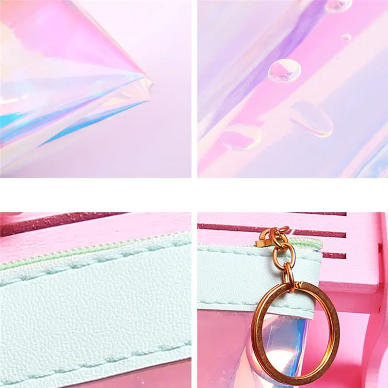 Women Short Style Fashion Lucency Jelly Mini Coin Purse women's wallet clutch portfel cuzdan billetera carteira 40MA1512