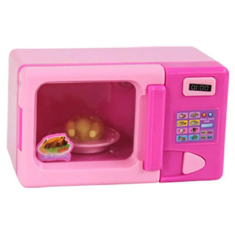 

Plastic Pink Microwave Oven Kids Children Girls Home Role Play Pretend Game Toy