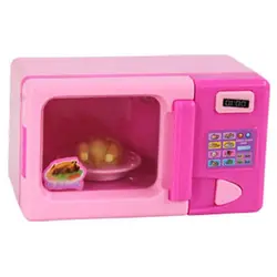 Пластиковые розовые микроволновые печи дети девочки домашняя ролевая игра ролевые игры игрушка