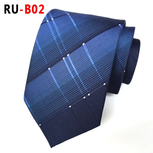 RU-B02 67 цветов, шелковый галстук для мужчин, жаккардовый, 8 см, Модный Цветочный галстук, деловой галстук для свадебной вечеринки, галстук, подарок для Него - Цвет: RU-B02