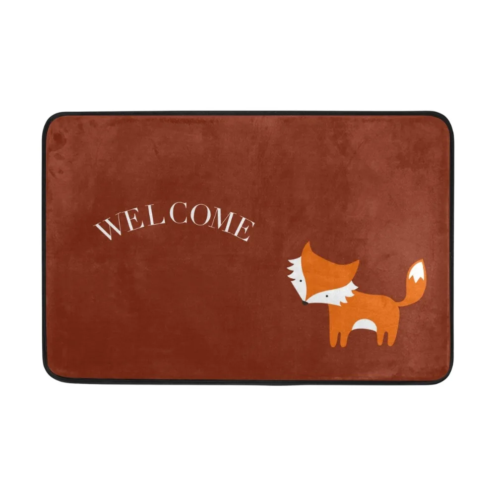 

Homing Anti-Slip Door Floor Mats Lovely Cartoon Fox Cat Bear Carpets Kitchen Rugs Dust Proof Bathroom Mats Home Decor Crafts