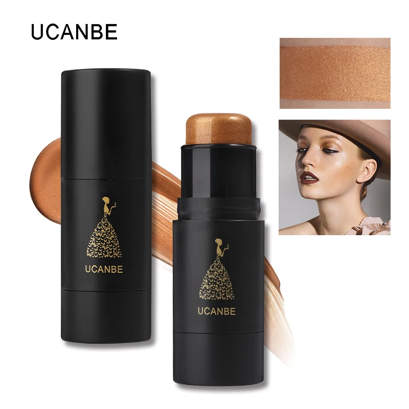 

Ucanbe Makeup Brand Highlighter Stick for Face Highlight Palette Bronzer Contour Cream Brighten Color Correction Shimmer