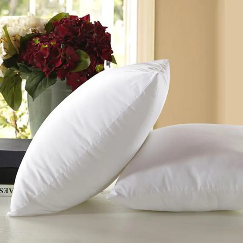 Bianco Testa di Riempimento del Cuscino per Letto A Dormire Cuscino Del Collo Quadrato In Cotone Cuscino di Riempimento Non-tessuto Biancheria Da Letto Core Cuscino Interno core Pad