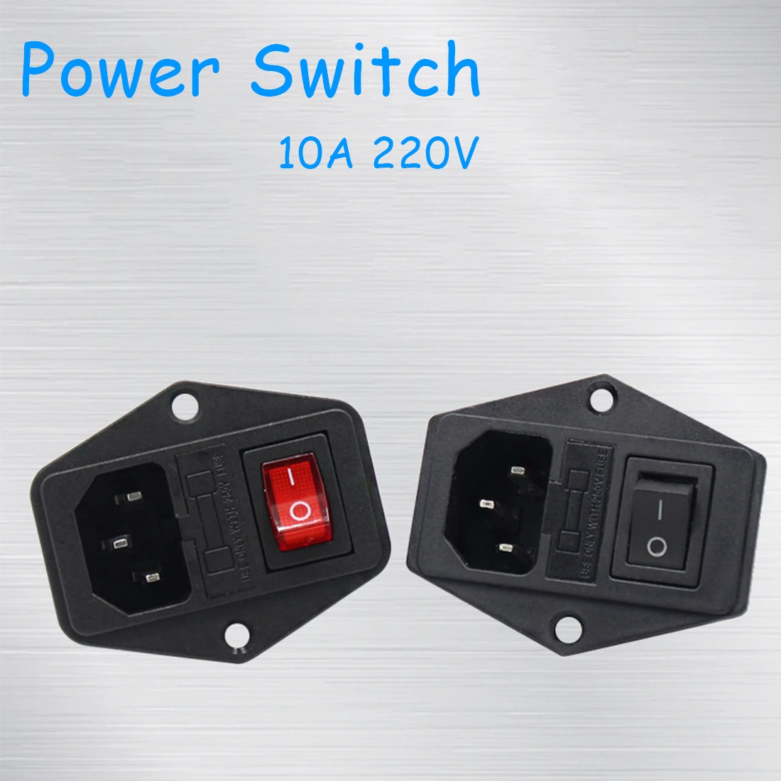 

Etmakit 10A 220V Power Switch AC Part For Makerbot For Ultimaker 3 in 1 Fuse Supply Socket Outlet Triple 3D Printers Parts